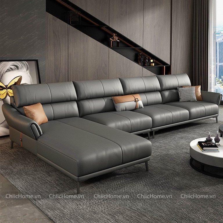 Sofa hiện đại luôn cóđường nét sáng sủa, gọn gàng và không gian